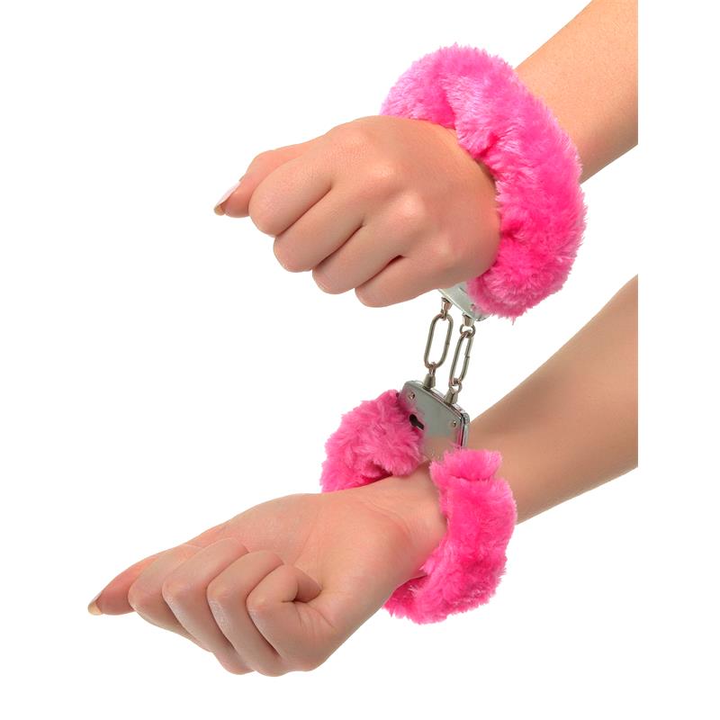 Neon Furry Cuffs Pink – Image 4