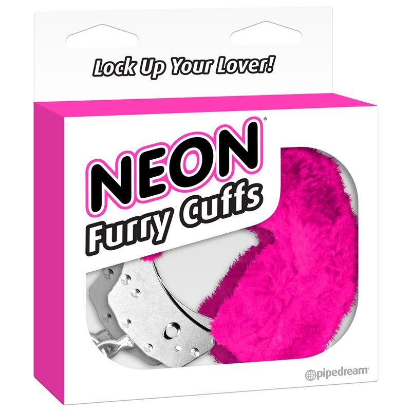 Neon Furry Cuffs Pink – Image 5