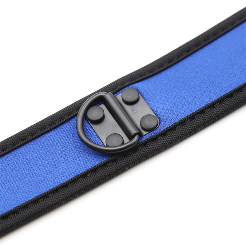 Neoprene Puppy Collar Adjustable Blue – Image 5