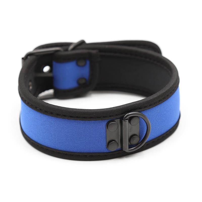 Neoprene Puppy Collar Adjustable Blue – Image 7