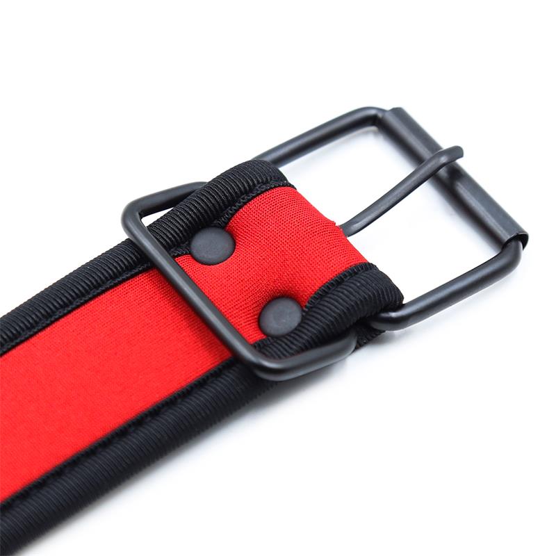Neoprene Puppy Collar Adjustable Red – Image 3