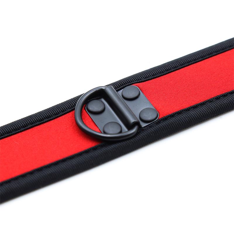 Neoprene Puppy Collar Adjustable Red – Image 5