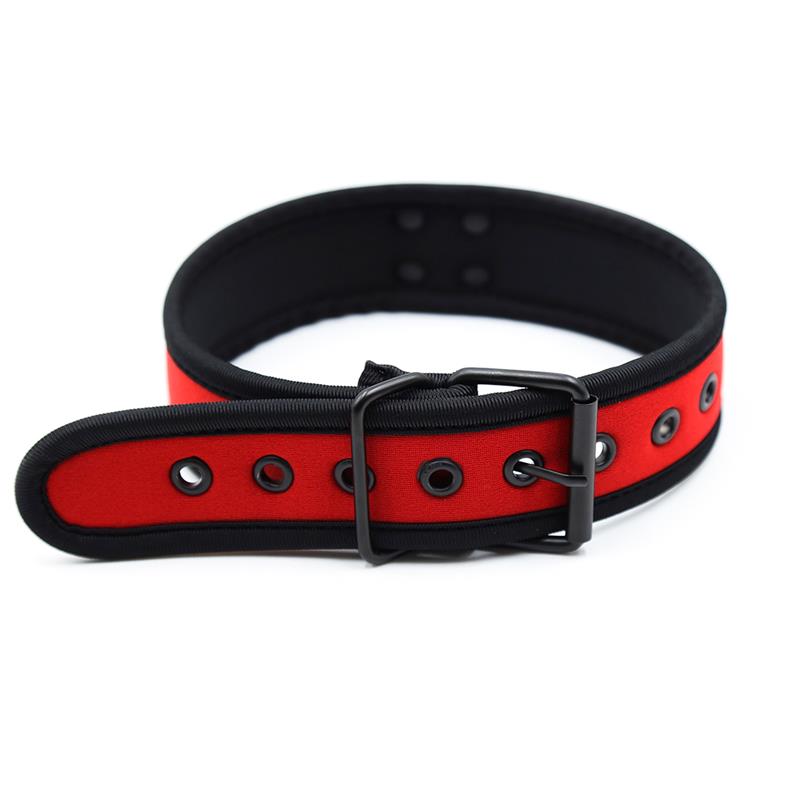 Neoprene Puppy Collar Adjustable Red – Image 6