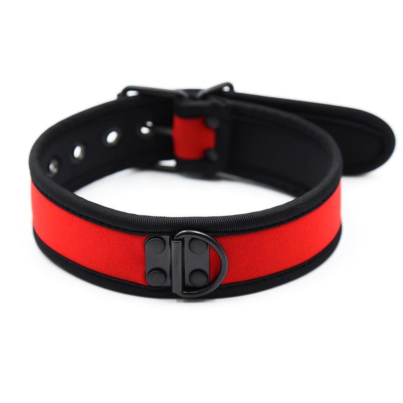 Neoprene Puppy Collar Adjustable Red – Image 7