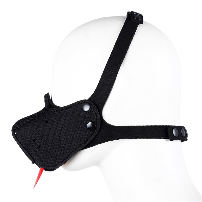 Neoprene Puppy Face Mask Adjustable and Desmontable Black – Image 3