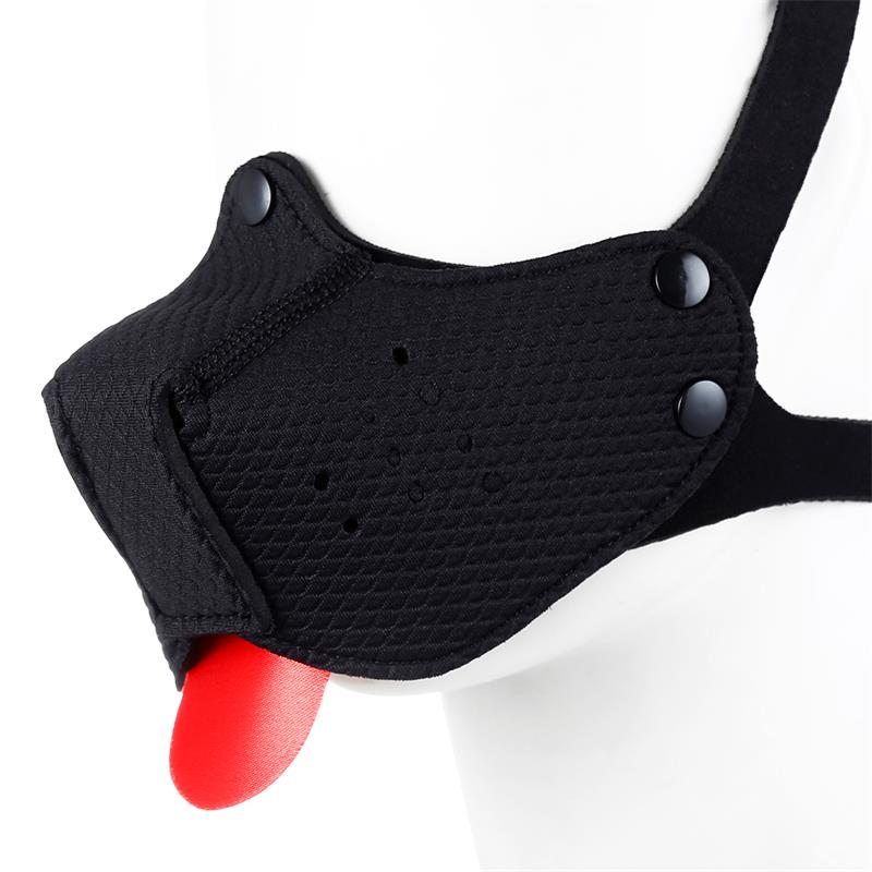 Neoprene Puppy Face Mask Adjustable and Desmontable Black – Image 8