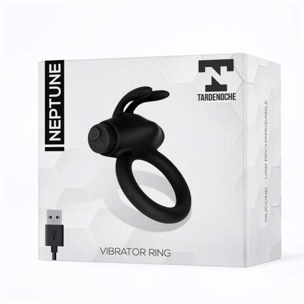 Neptune Vibrating Ring Silicone Rechargable USB – Image 6