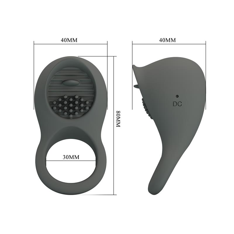 Nimbus Vibrating Cock Ring with Licking Tongue – Image 5