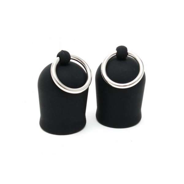 Nippe Suckers with Ring Silicone Black – Image 3