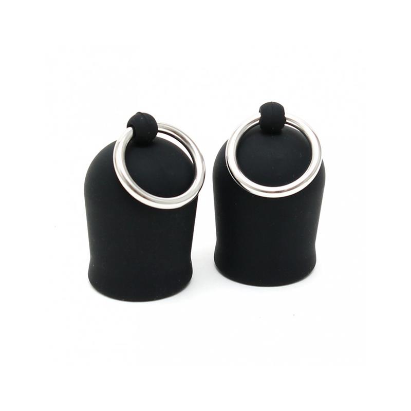 Nippe Suckers with Ring Silicone Black – Image 3