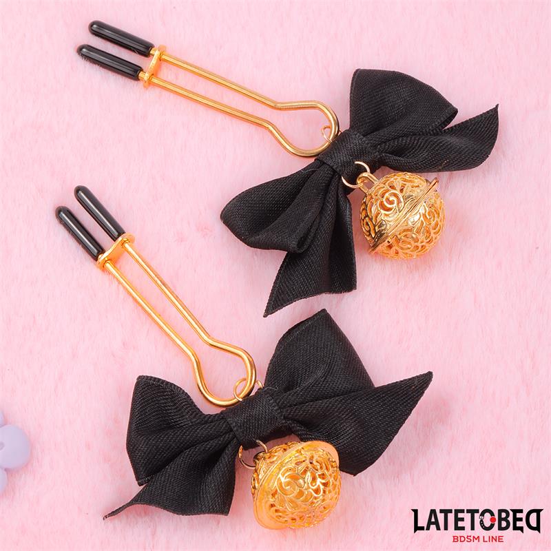 nipple clamps with Bow – Image 3