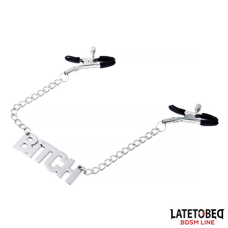 Nipple clamps with Chain  - Bitch – Image 5