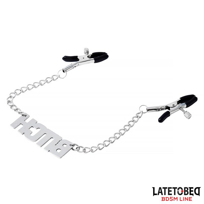 Nipple clamps with Chain  - Bitch – Image 6