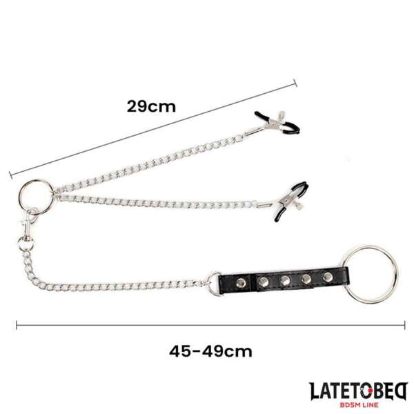Nipple Clamps With Penis Ring – Image 9
