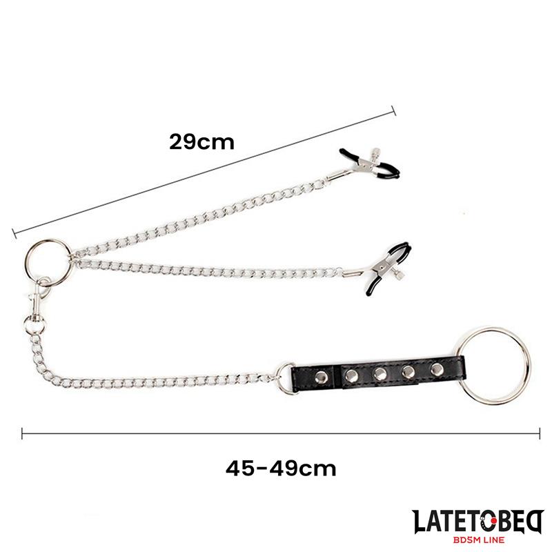 Nipple Clamps With Penis Ring – Image 9
