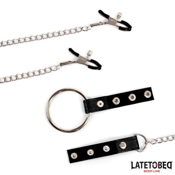Nipple Clamps With Penis Ring – Image 3