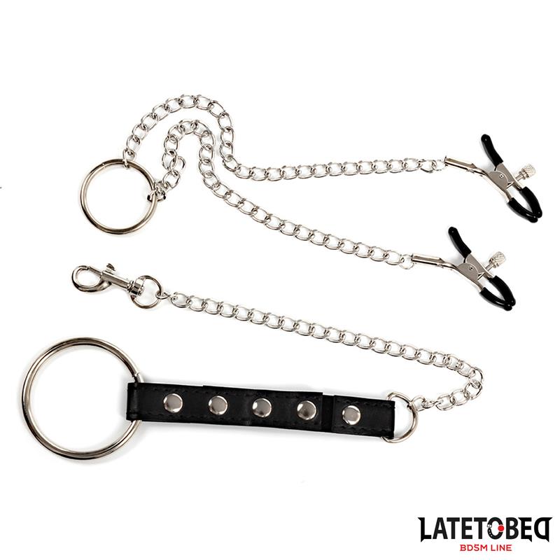 Nipple Clamps With Penis Ring – Image 5