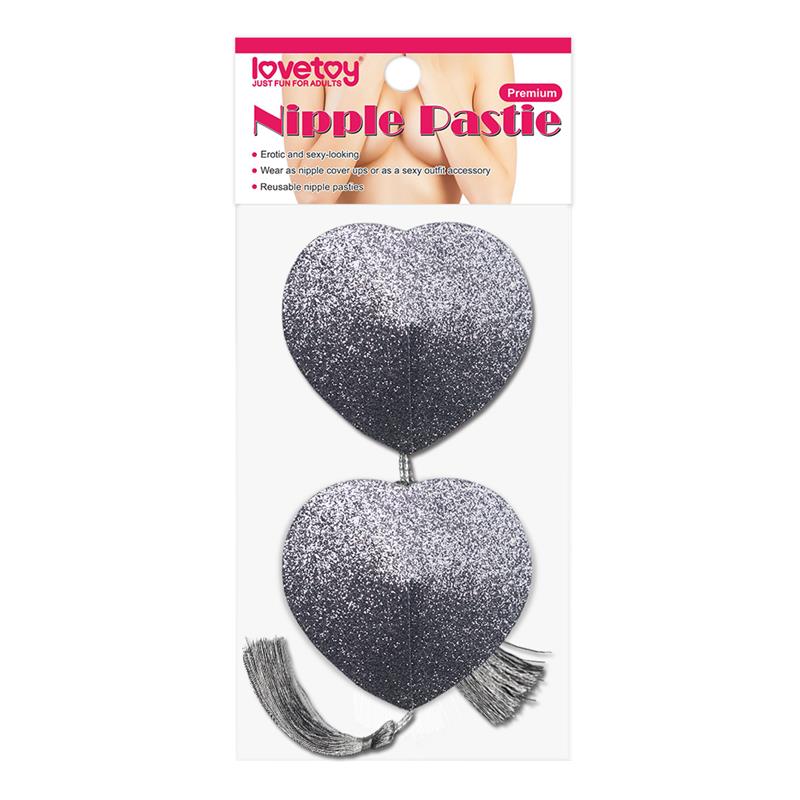 Nipple Covers Reusable Silver Glitter – Image 4