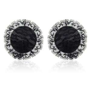 Nipple Covers with Lace Black