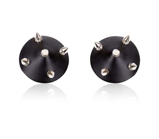 Nipple Covers with Spikes Black