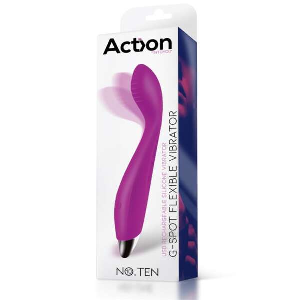 No. Ten G-Spot Hyper-Flexible Vibe Magnetic USB Silicone – Image 3