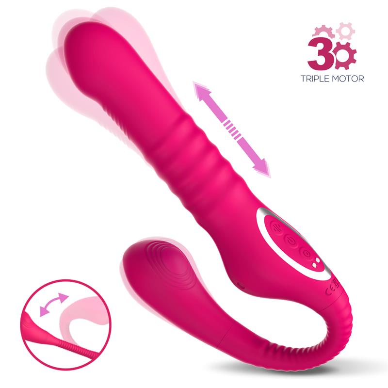 No. TwentyThree Double Vibe Pulsation and Thrusting Flexible 180º – Image 9