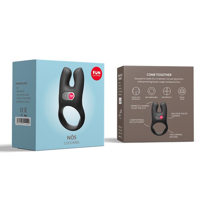 Nos Vibrating Penis Ring Black – Image 7