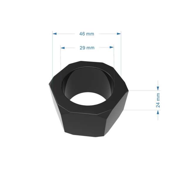 Nust Bolts Cock Ring-Black – Image 3
