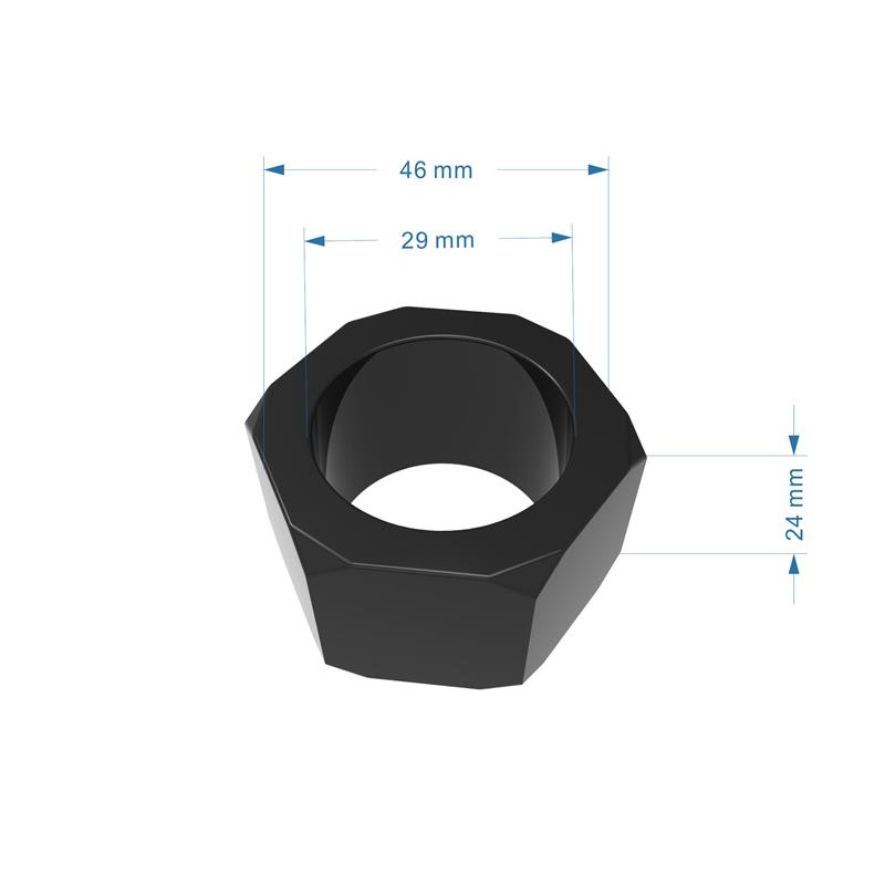 Nust Bolts Cock Ring-Black – Image 3