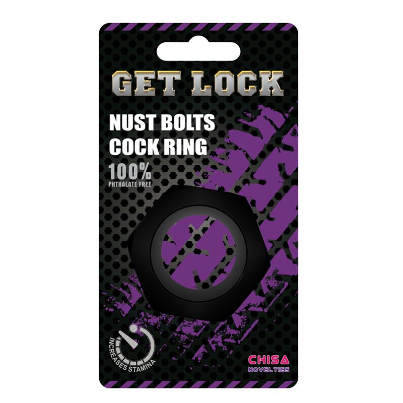 Nust Bolts Cock Ring-Black – Image 4