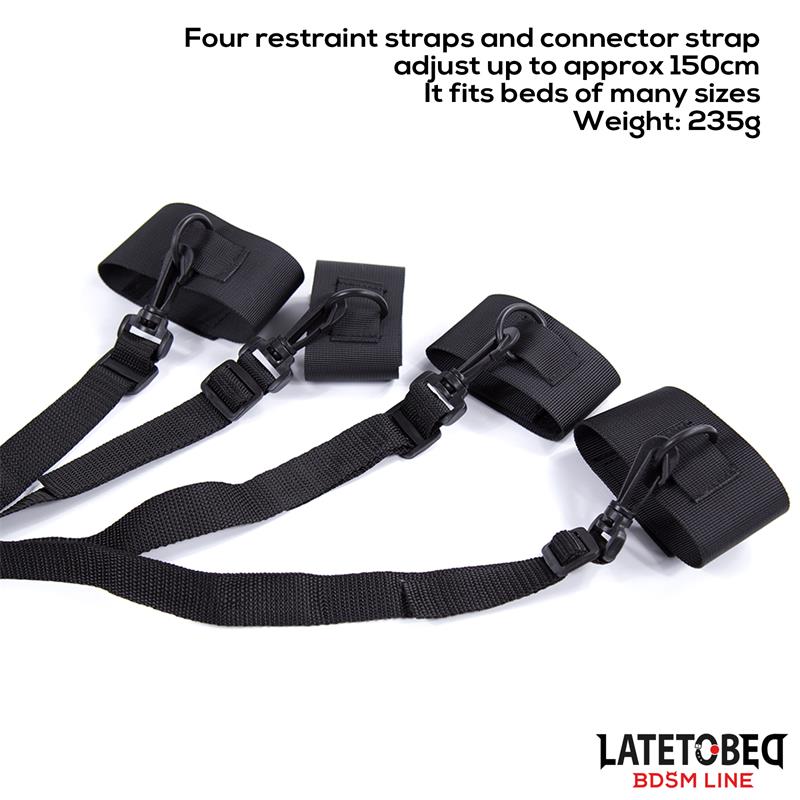 Nylon Velcro Bed Restraints with Plastic Hook – Image 5