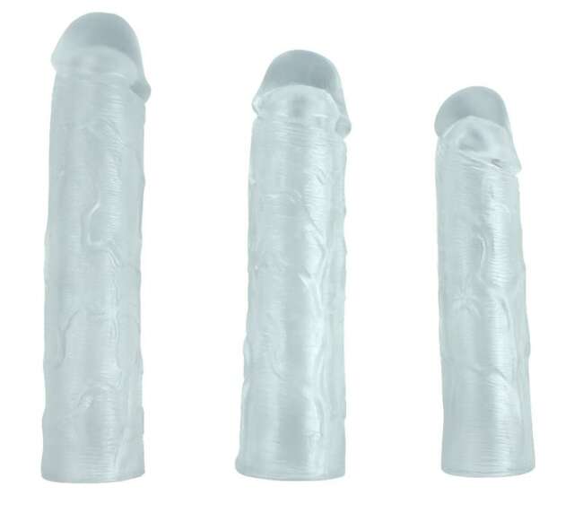 Pack 3 Penis Sleeve Alex Clear