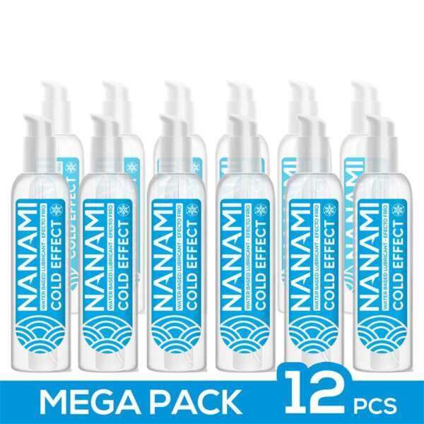 Pack de 12 Water Based Lubricant Cold Effect 150 ml