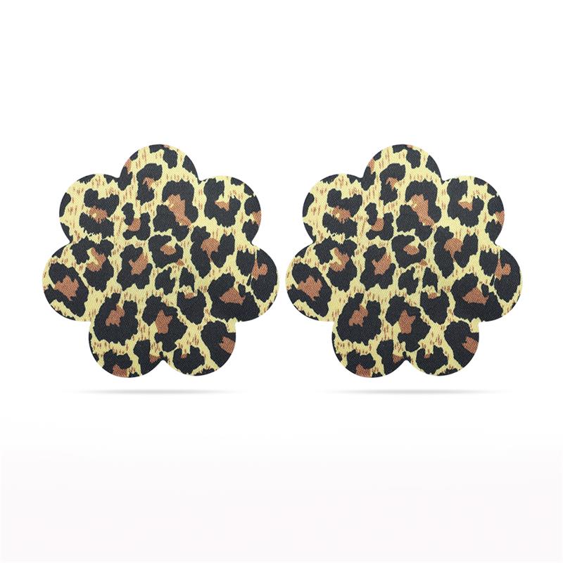 Pack  Nipple Covers Flower and Heart Leopard – Image 4