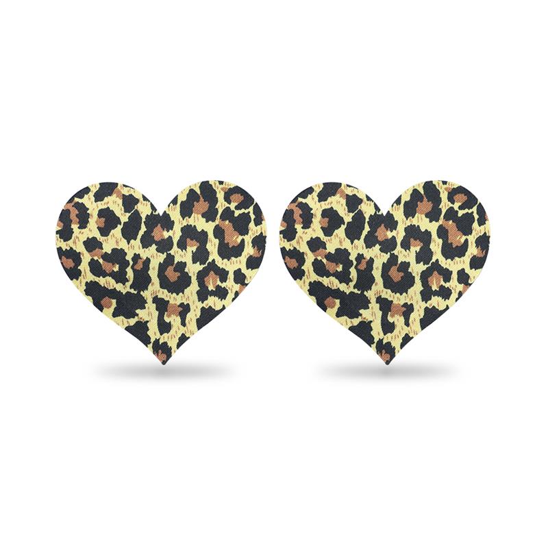 Pack  Nipple Covers Flower and Heart Leopard – Image 5