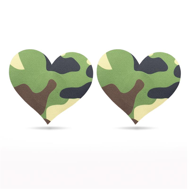 Pack Nipple Covers Star and Heart Camouflage – Image 5
