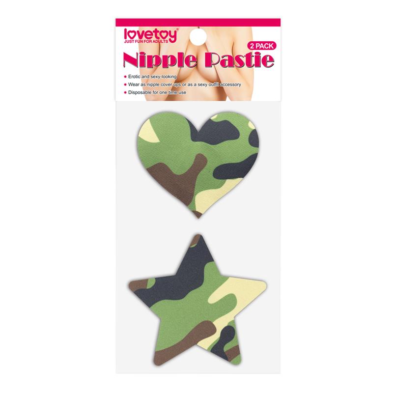 Pack Nipple Covers Star and Heart Camouflage – Image 6