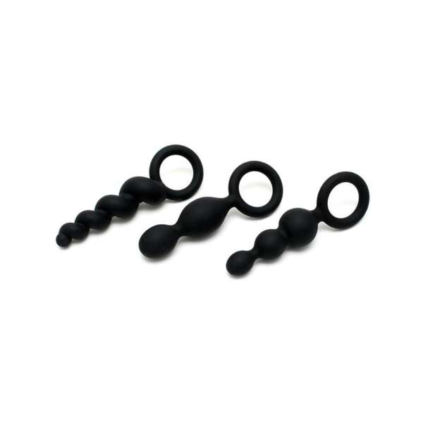 Pack of 3 Plugs Silicone Black – Image 5
