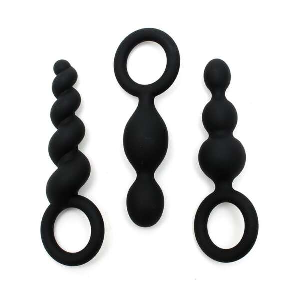 Pack of 3 Plugs Silicone Black – Image 6