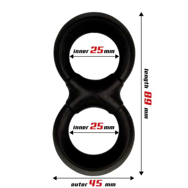 Penis and Testicles Ring Liquid Silicone 25 mm – Image 3