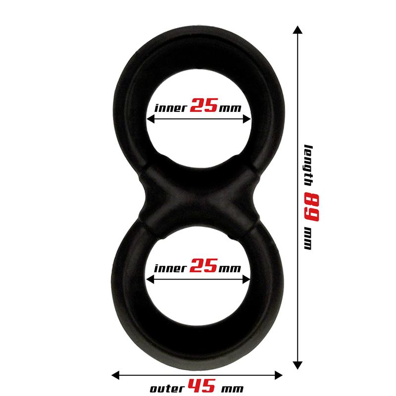 Penis and Testicles Ring Liquid Silicone 25 mm – Image 3