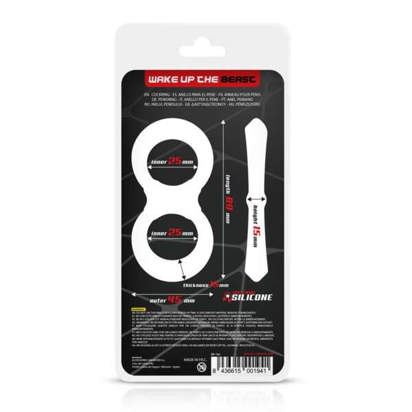 Penis and Testicles Ring Liquid Silicone 25 mm – Image 4