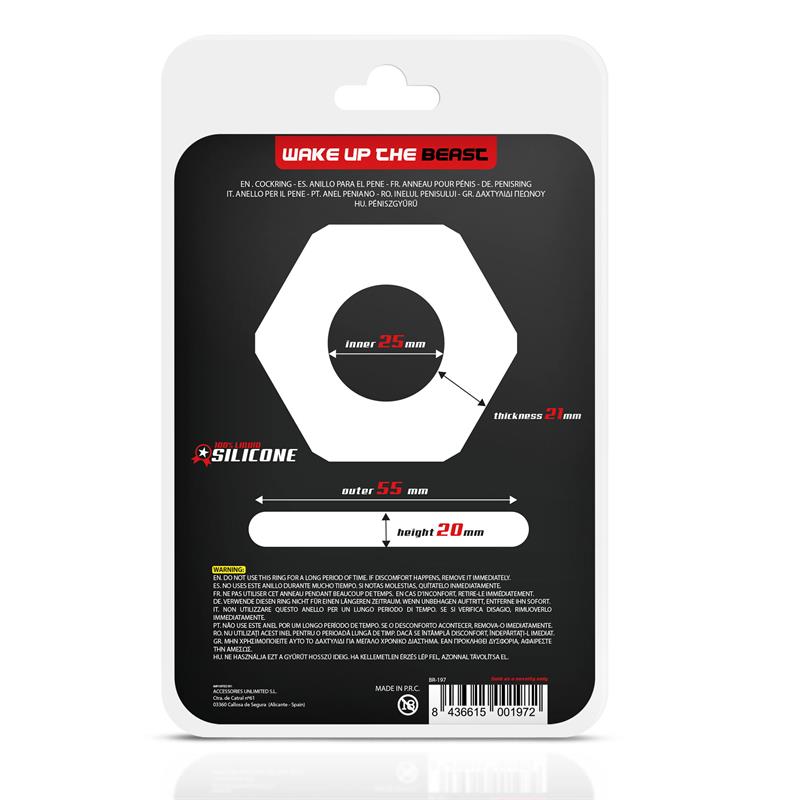 Penis Ring Nut Liquid Silicone 25 mm – Image 3