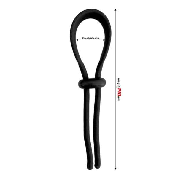 Adjustable Wider Arrest Silicone Cock Ring – Image 3