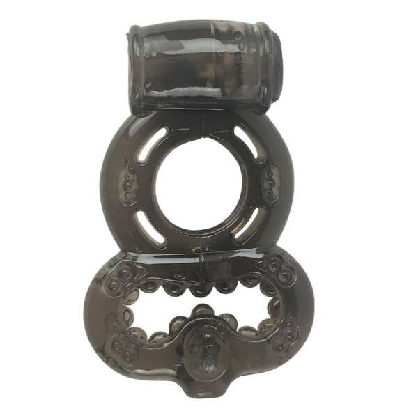 Penis Ring with Vibration Black – Image 6