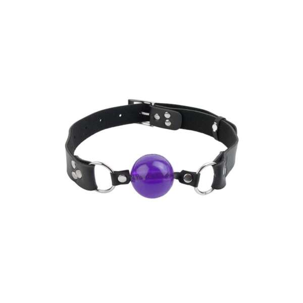 Penis Shaped Ball Gag Purple – Image 6
