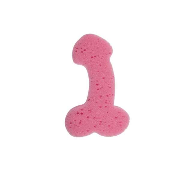 Penis Shaped Bath Sponge Pink