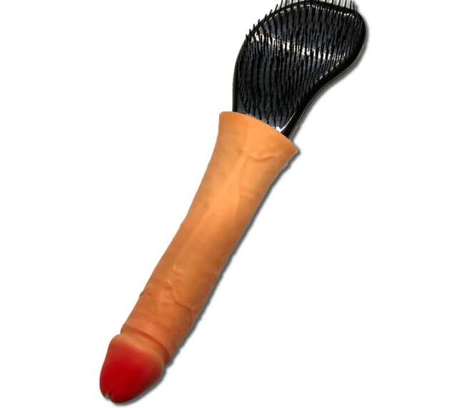 Penis-Shaped Hair Brush