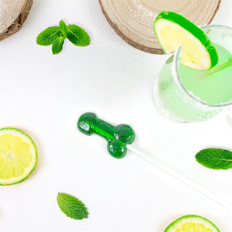 Penis Shaped Lollipop Mojito Flavor with Alcohol – Image 4