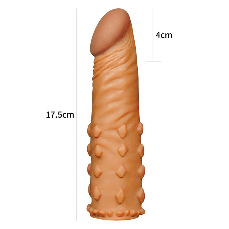 Penis Sleeve Add 2 Pleasure X Tender Brown – Image 4